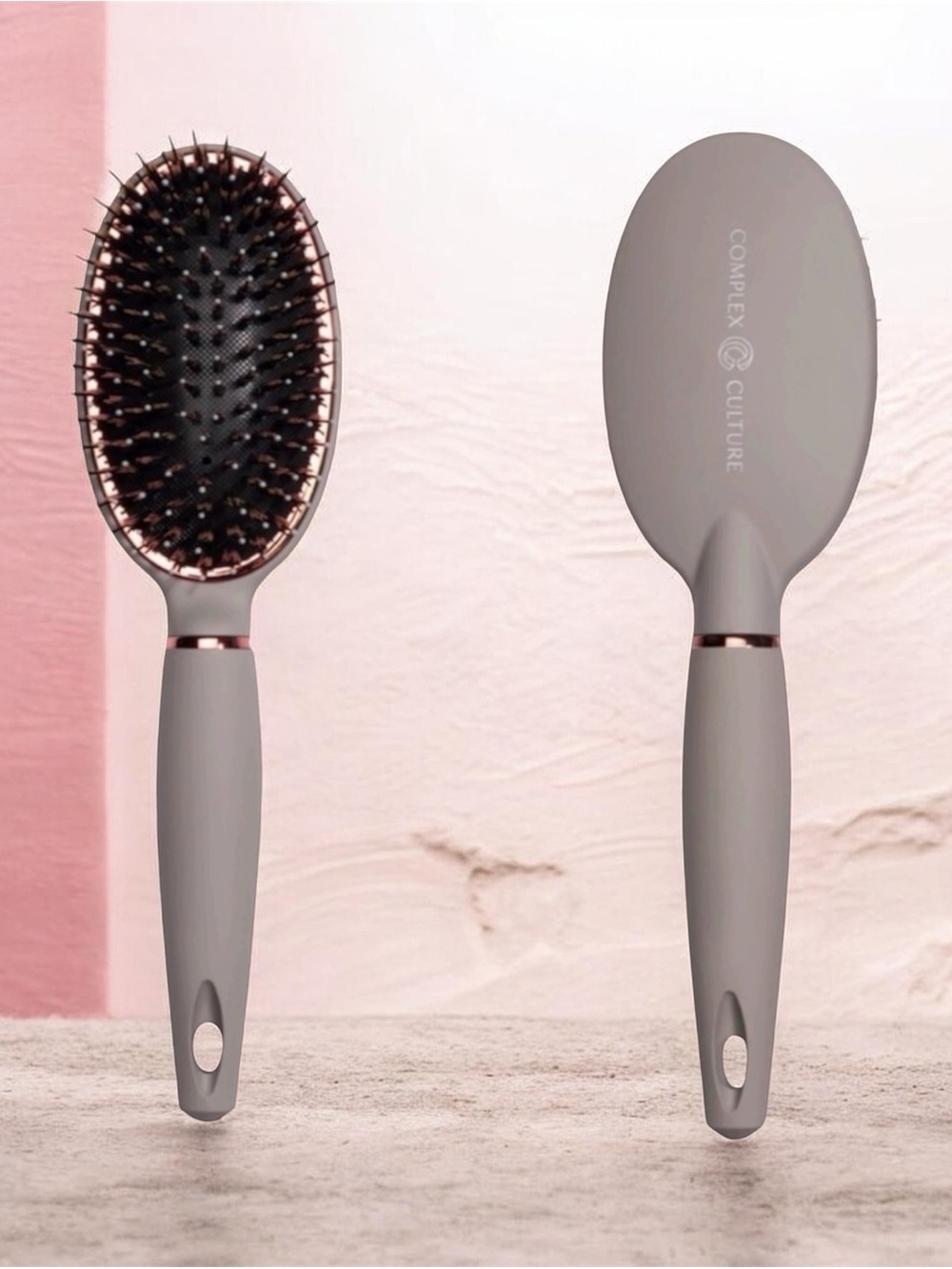 Complex Culture Oval Paddle Brush in Gray